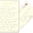 hand written letter from Theresa