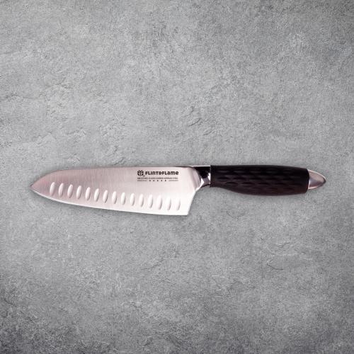  6″ PRO Series Santoku Knife With Lockable Blade Cover