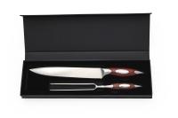 2pc Classic Series Carving Set In Blade Cover with Black Card Box