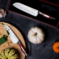 2pc Classic Series Santoku Set In Wood Box