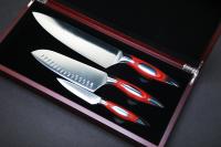 3pc Classic Series Chef Knife Set In Wood Box